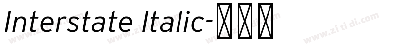 Interstate Italic字体转换